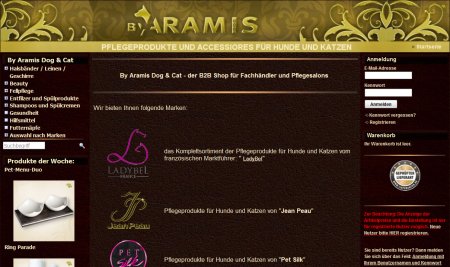 Homepage: By Aramis Dog.COM - diese Angebote gelten ausschließlich für gewerbelich Kunden